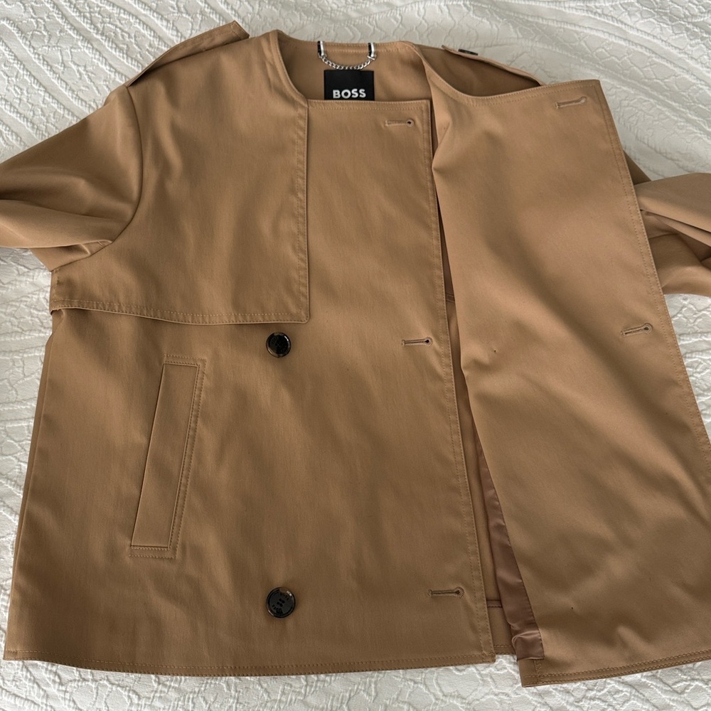 Boss Women’s Cropped Trench EU36/ US4 - Picture 6 of 13